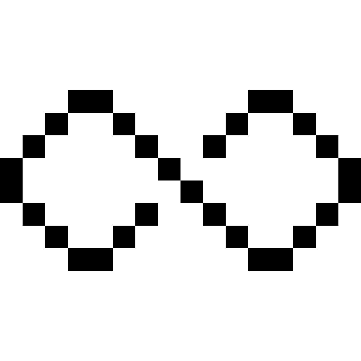 pixels style infinity icon