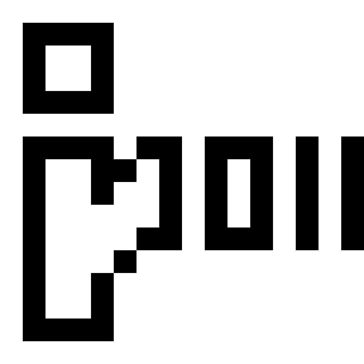 pixels style infrared icon