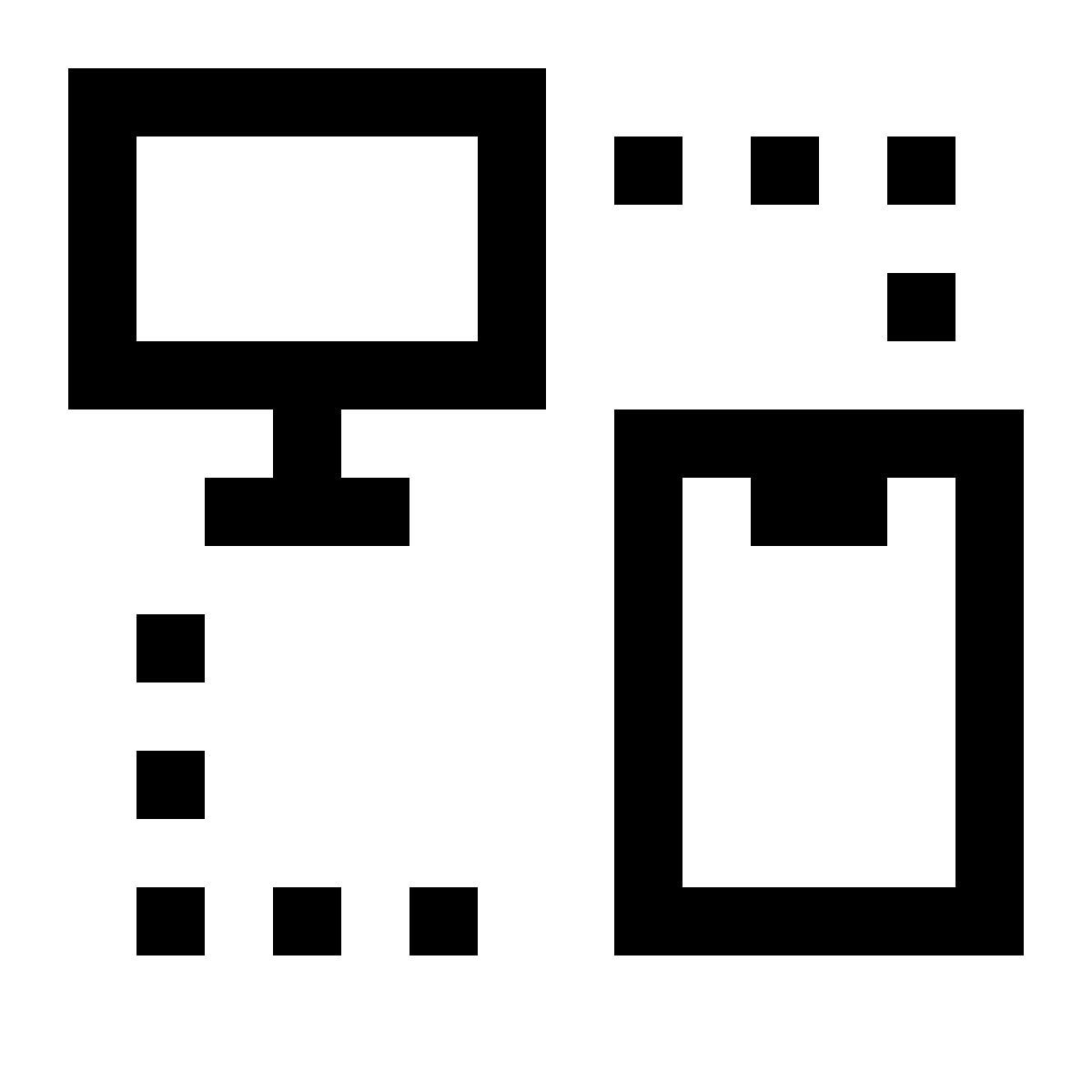 pixels style internet de las cosas icon