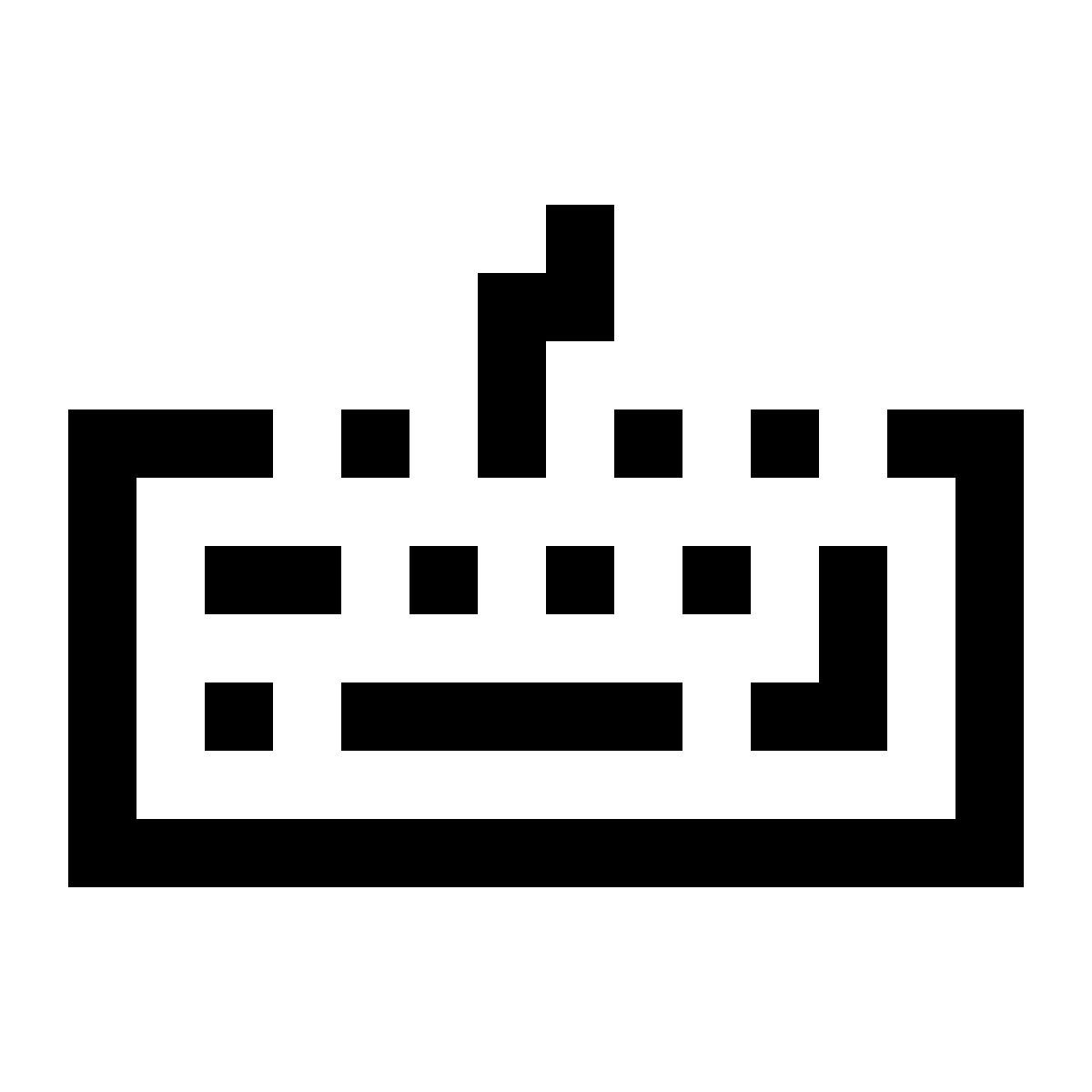 pixels style teclado icon