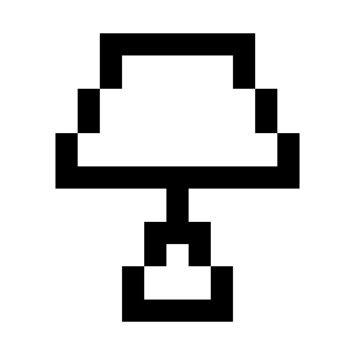 pixels style lampada icon