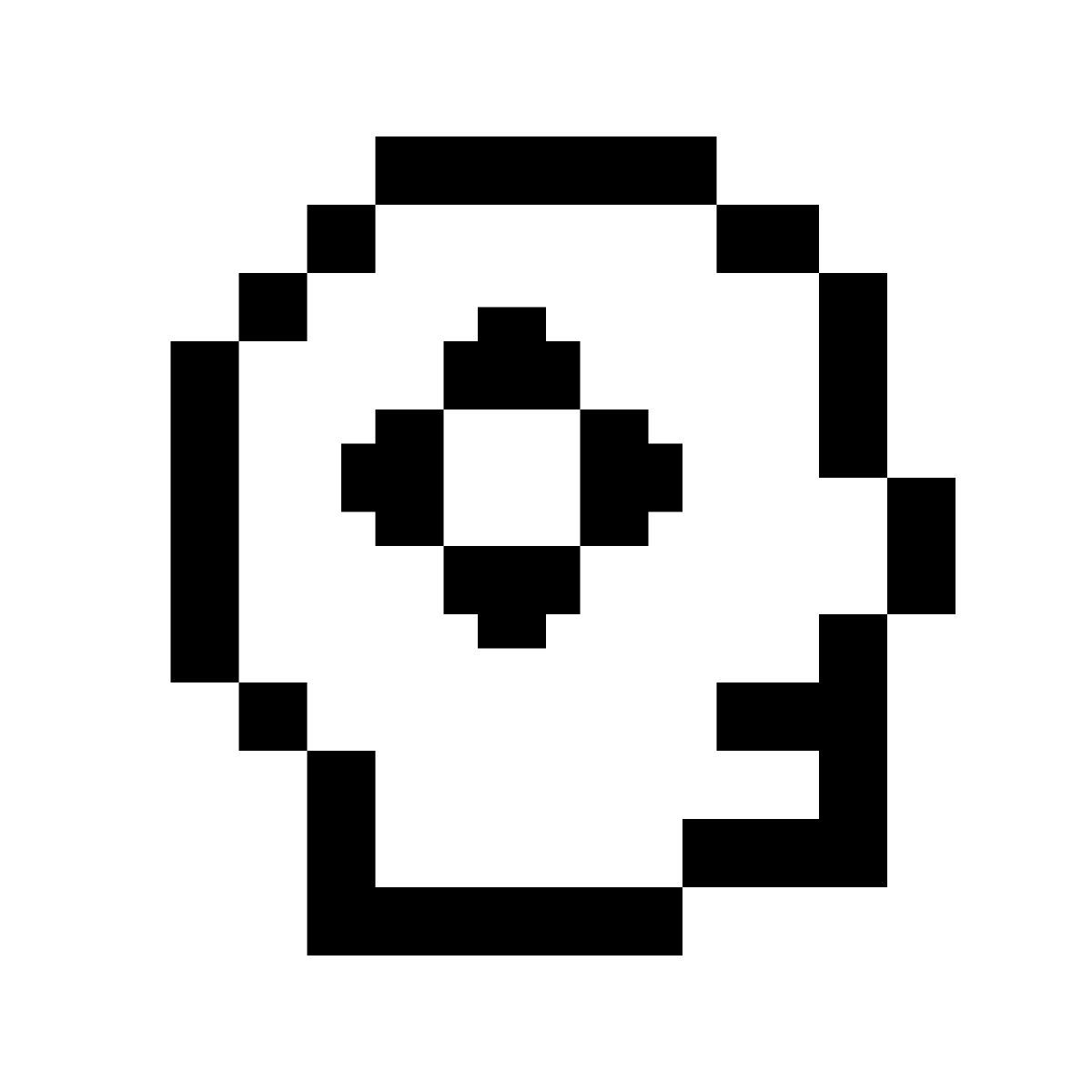 pixels style learning icon