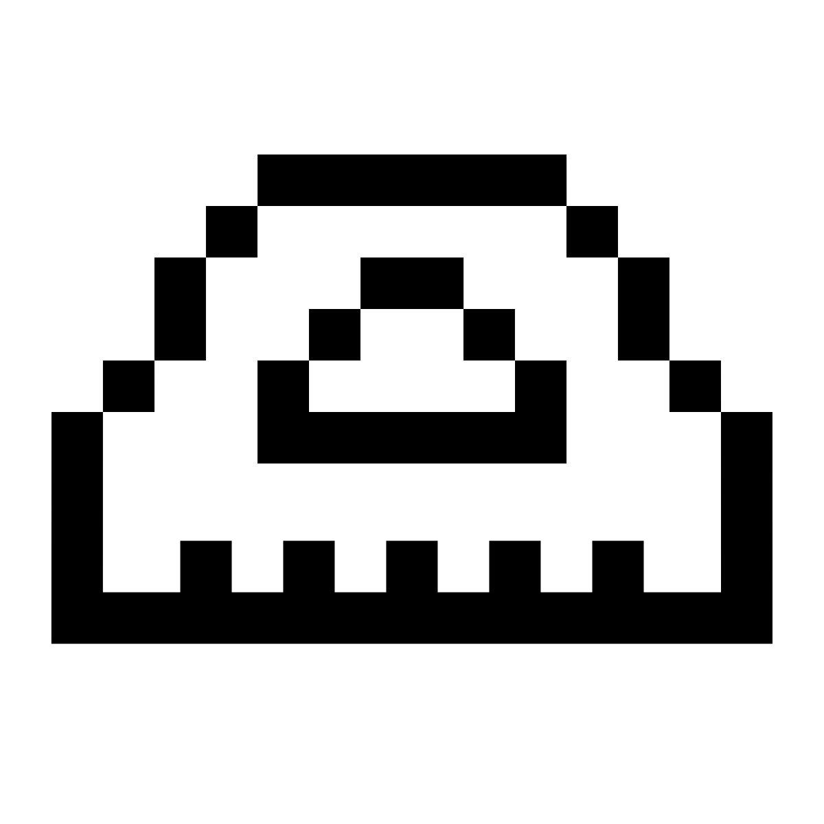 pixels style grados icon