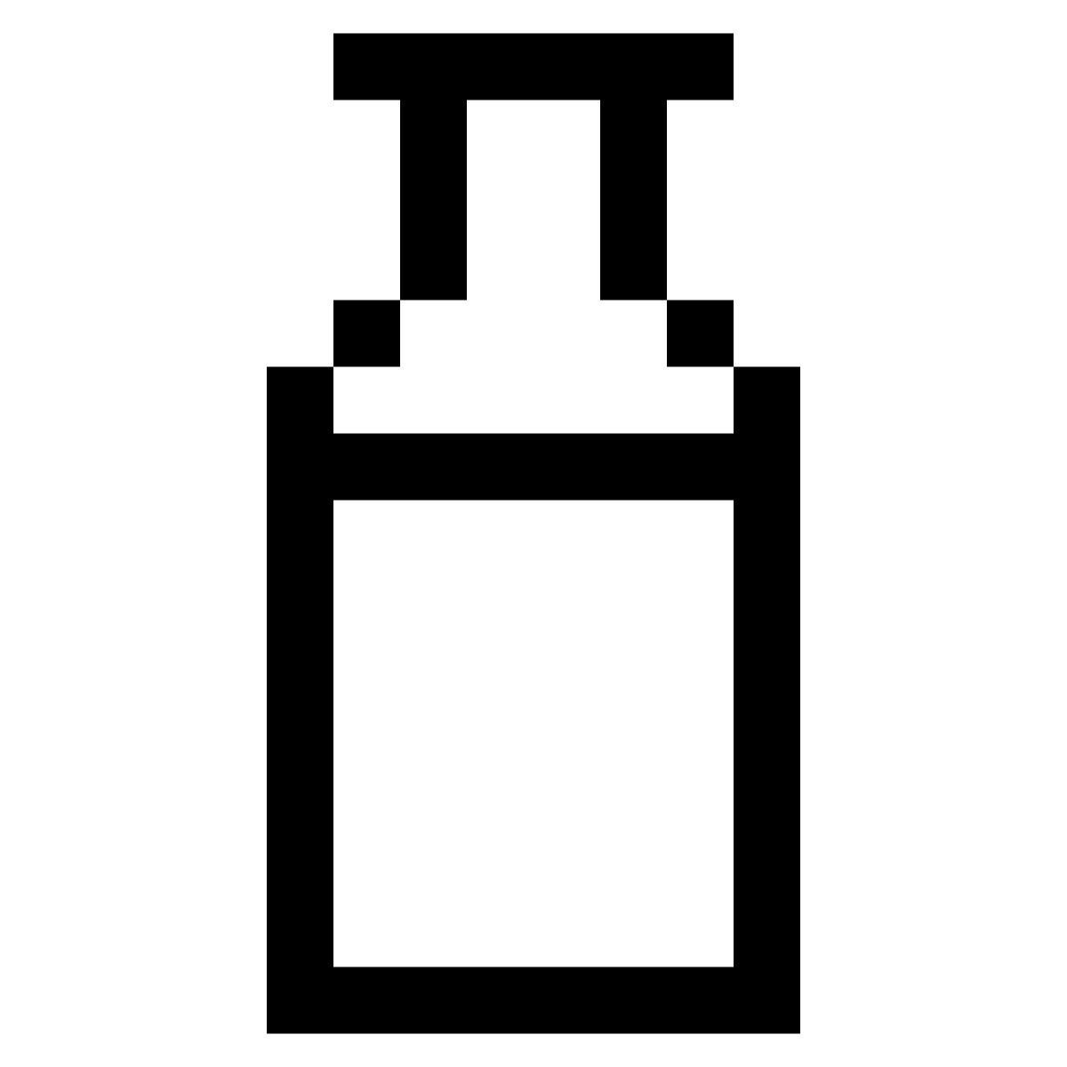 pixels style bouteille de lait icon