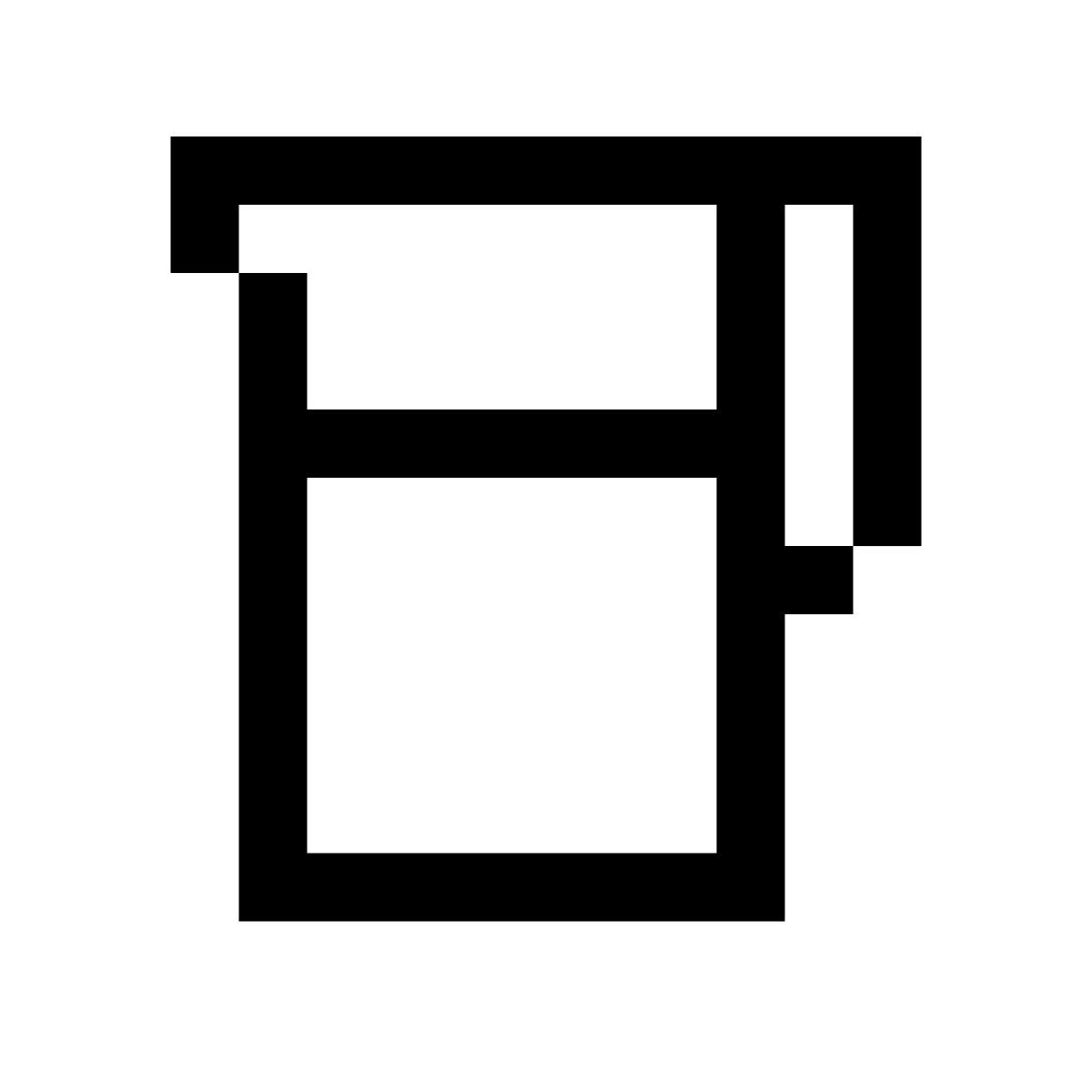 pixels style 牛奶 icon