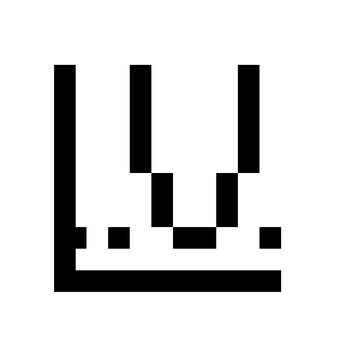 pixels style mindestwert icon