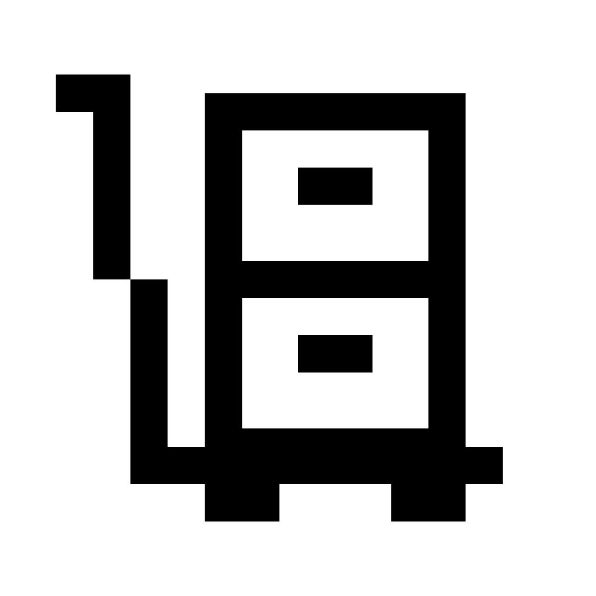 pixels style spostare con il carrello icon