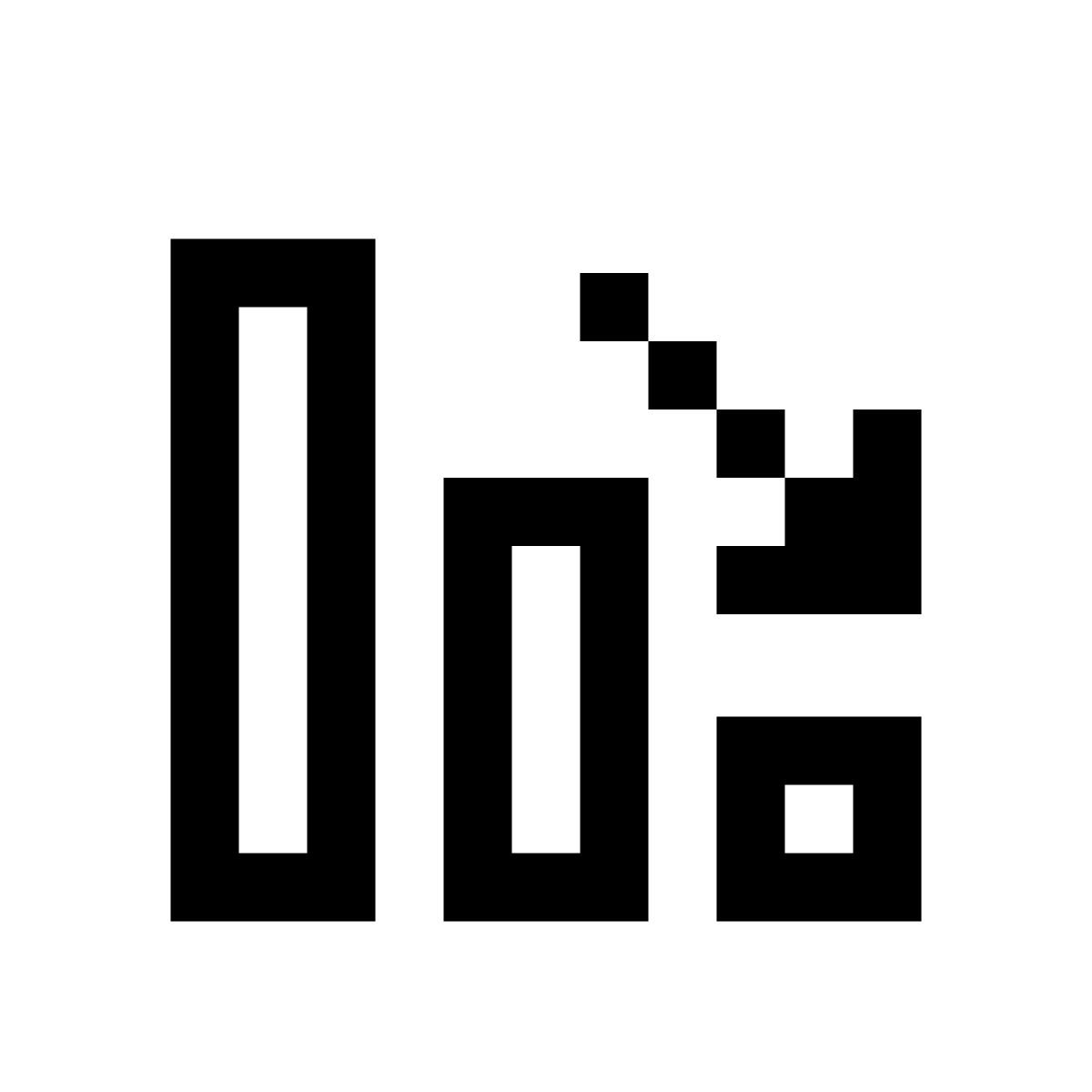 pixels style dinámica negativa icon