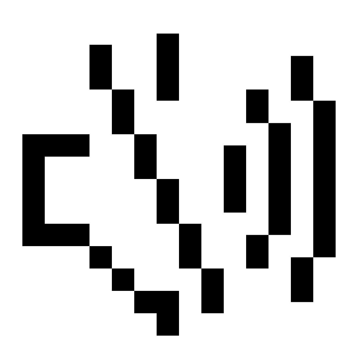 pixels style pas de son icon