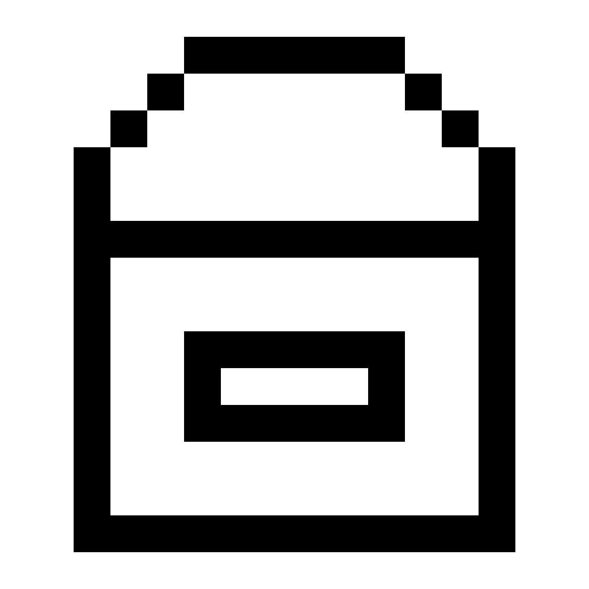 pixels style 라벨로 페인트 통 icon