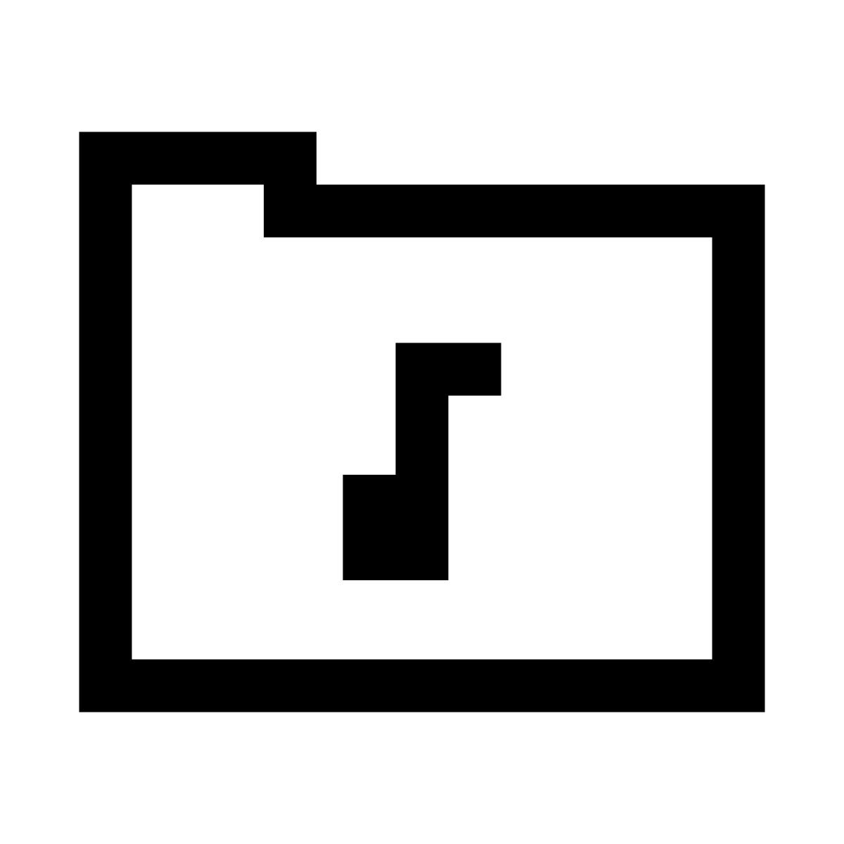 pixels style 폴더 icon