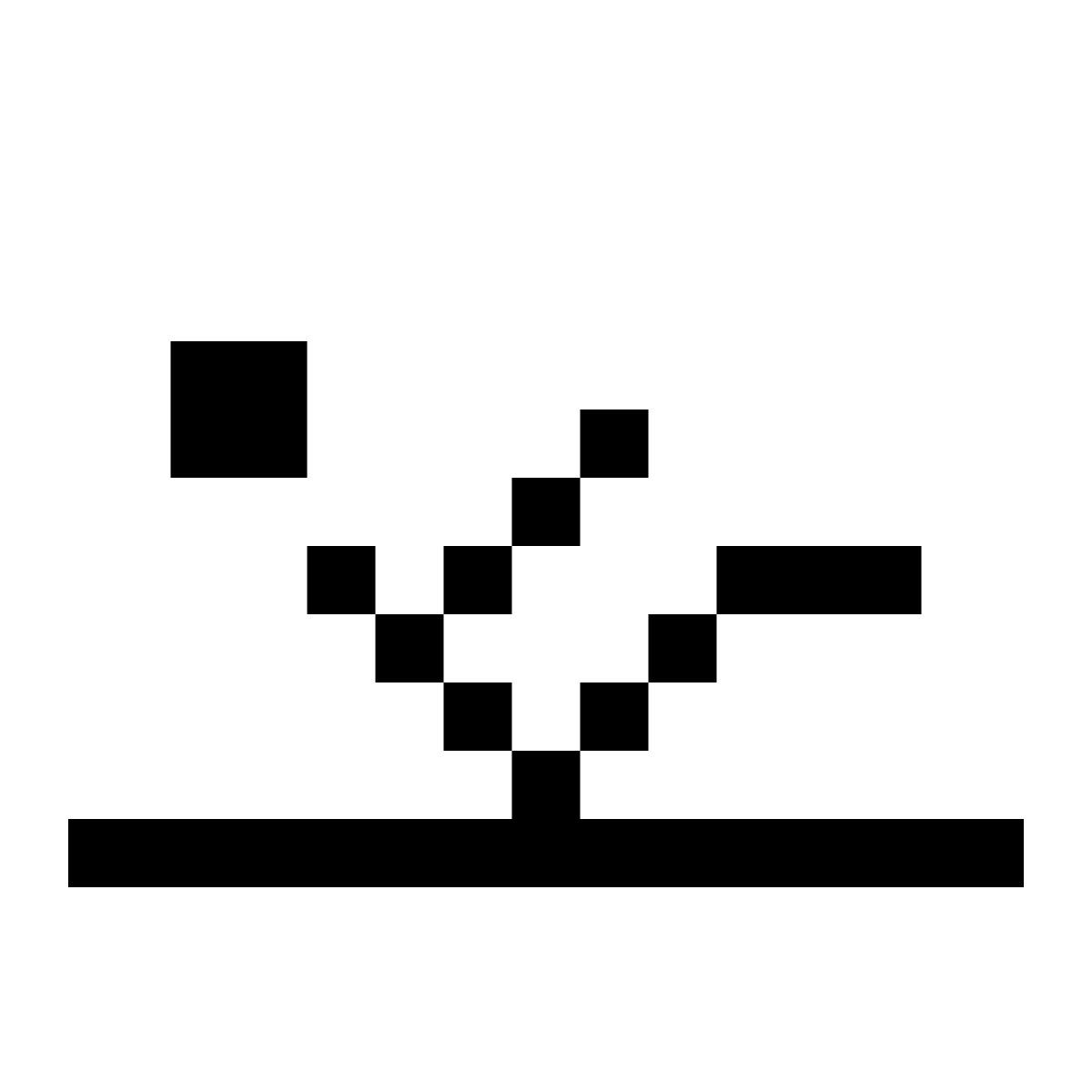 pixels style pilates icon