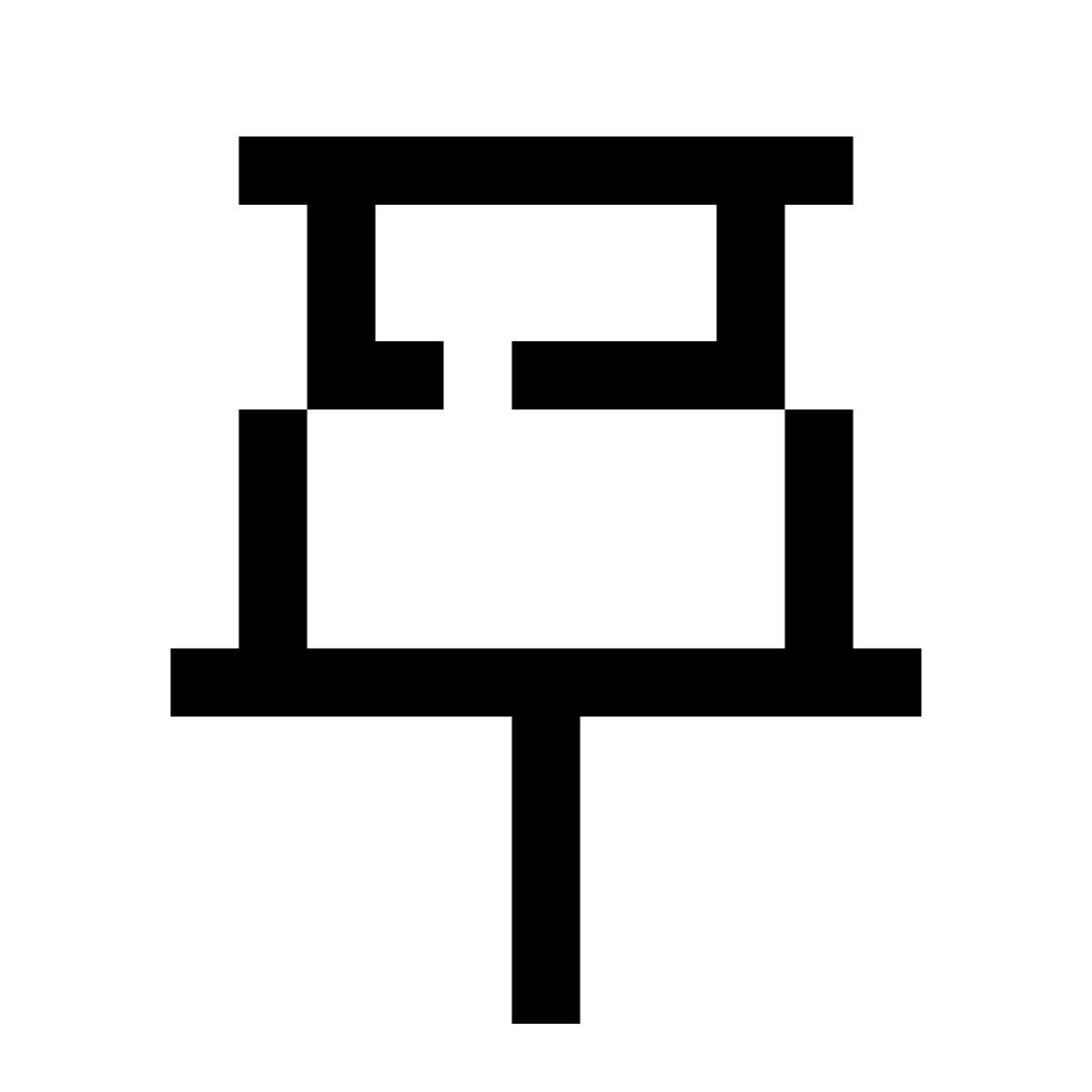 pixels style stecknadel 3 icon