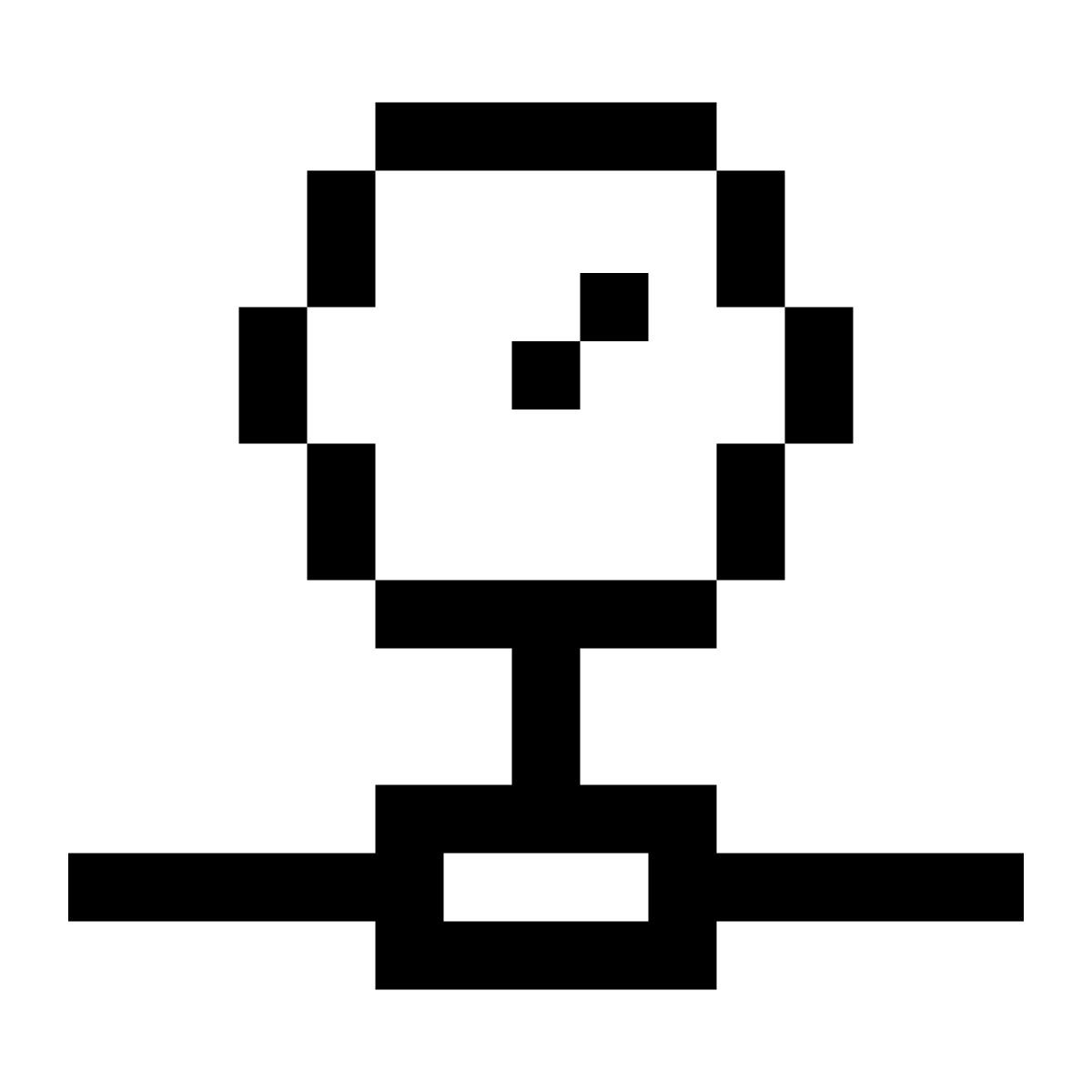 pixels style pression icon