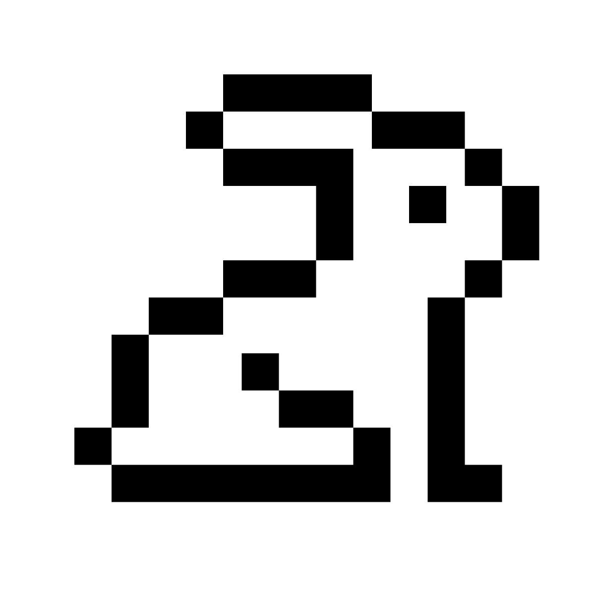 pixels style conejo icon