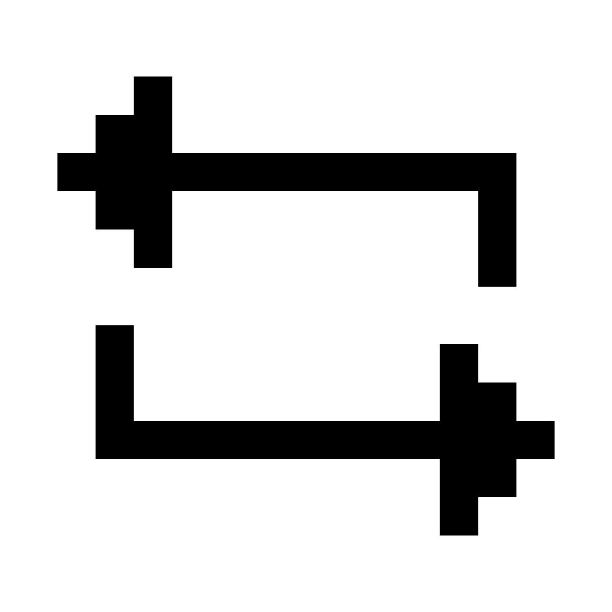 pixels style répéter icon