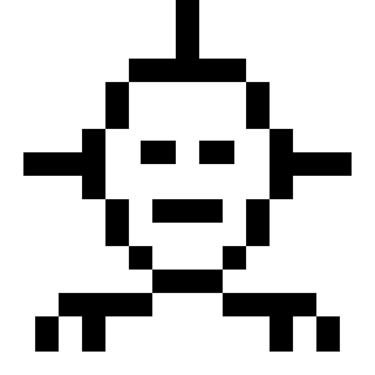 pixels style robotique icon