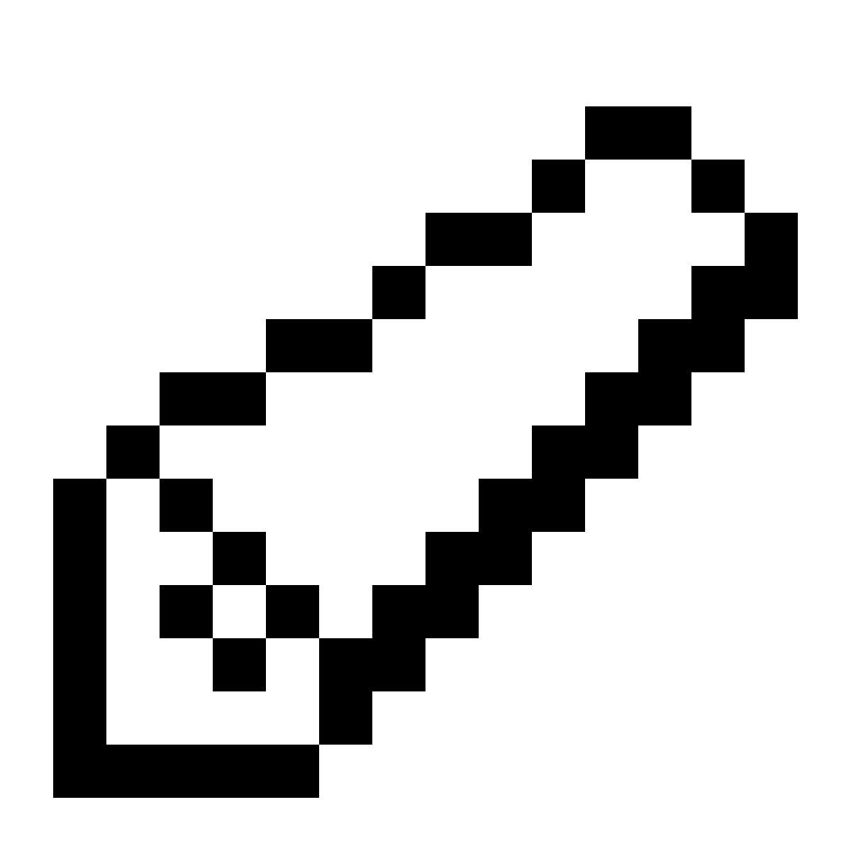 pixels style saw icon