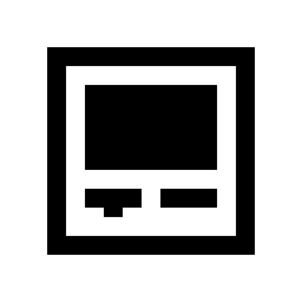 pixels style 셀프 서비스 키오스크 icon