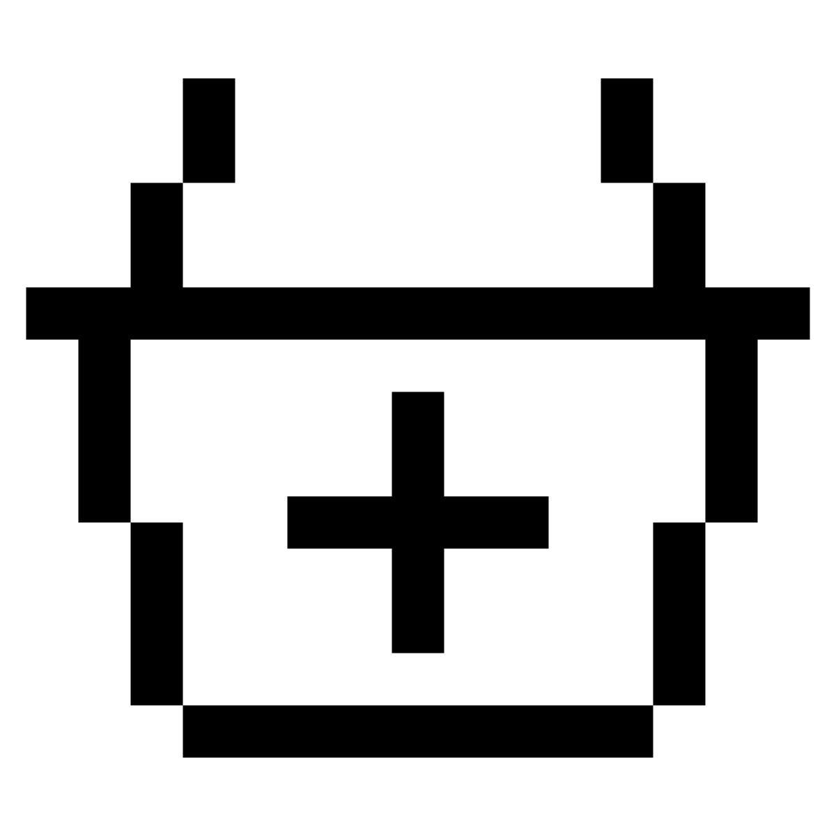 pixels style 购物篮 icon