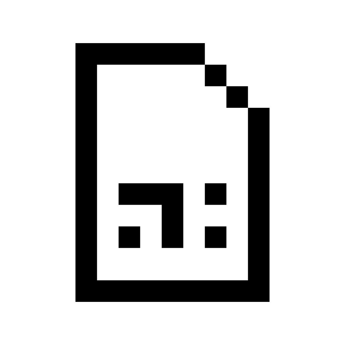 pixels style sim card icon