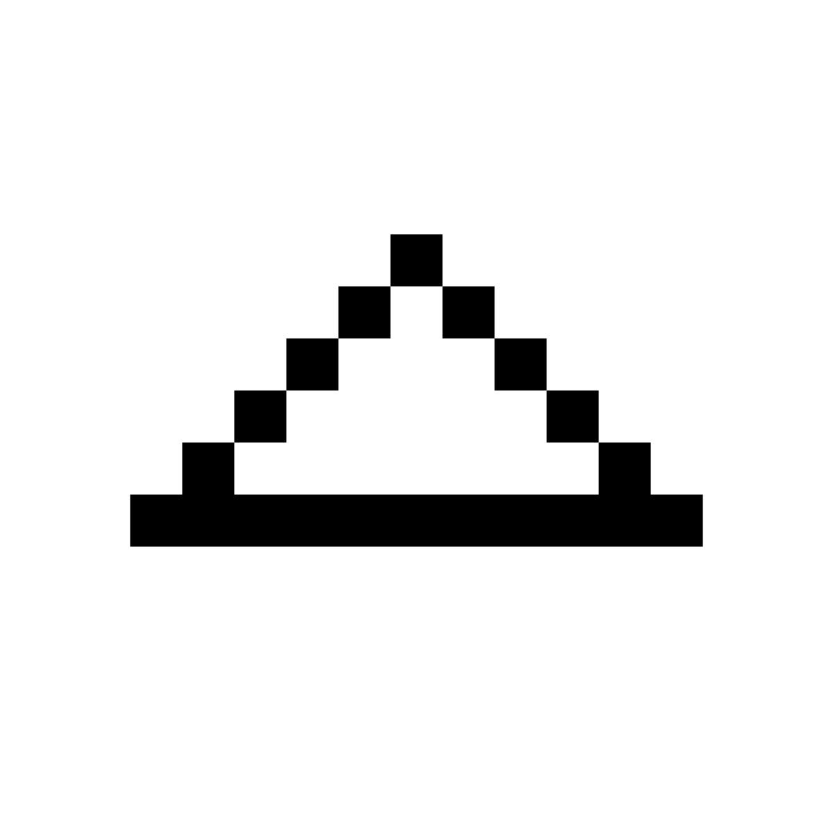 pixels style ordine crescente icon
