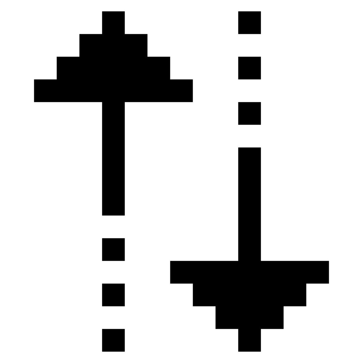 pixels style 排序箭头 icon