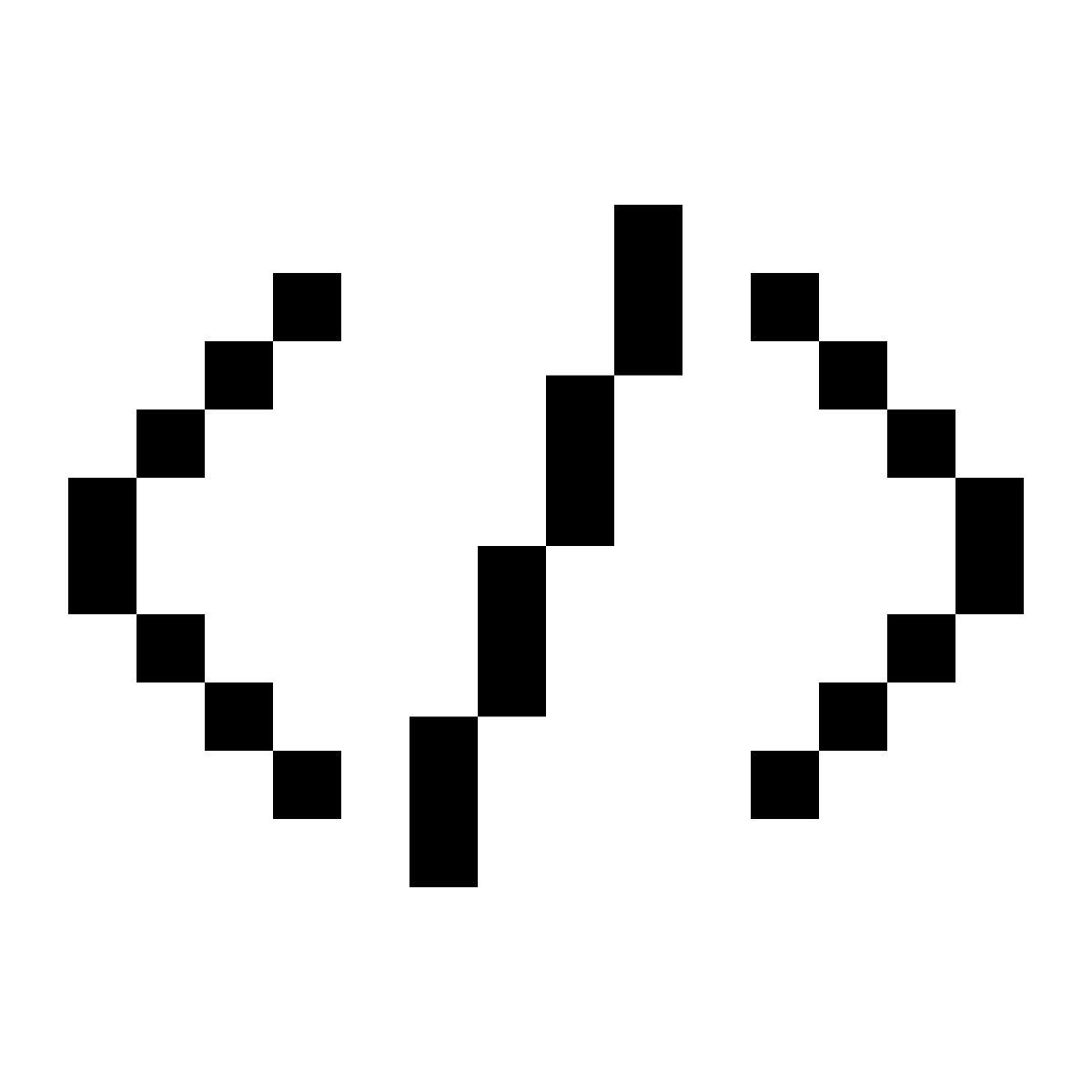 pixels style quellcode icon