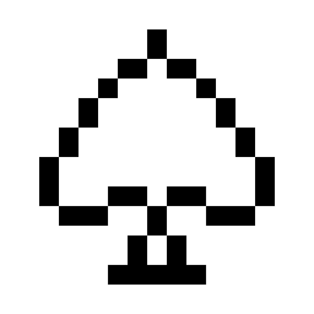 pixels style pik icon