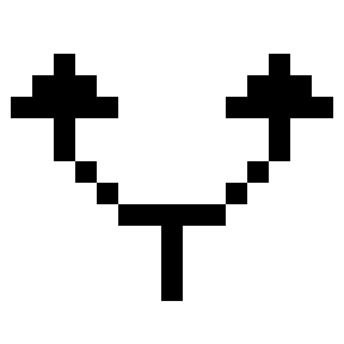 pixels style split icon