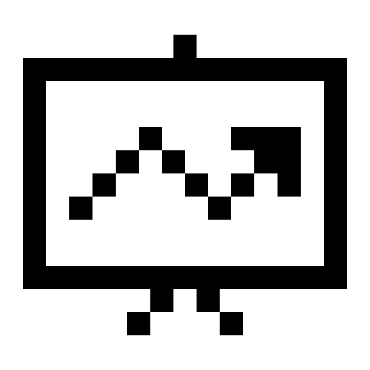 pixels style statistiques icon