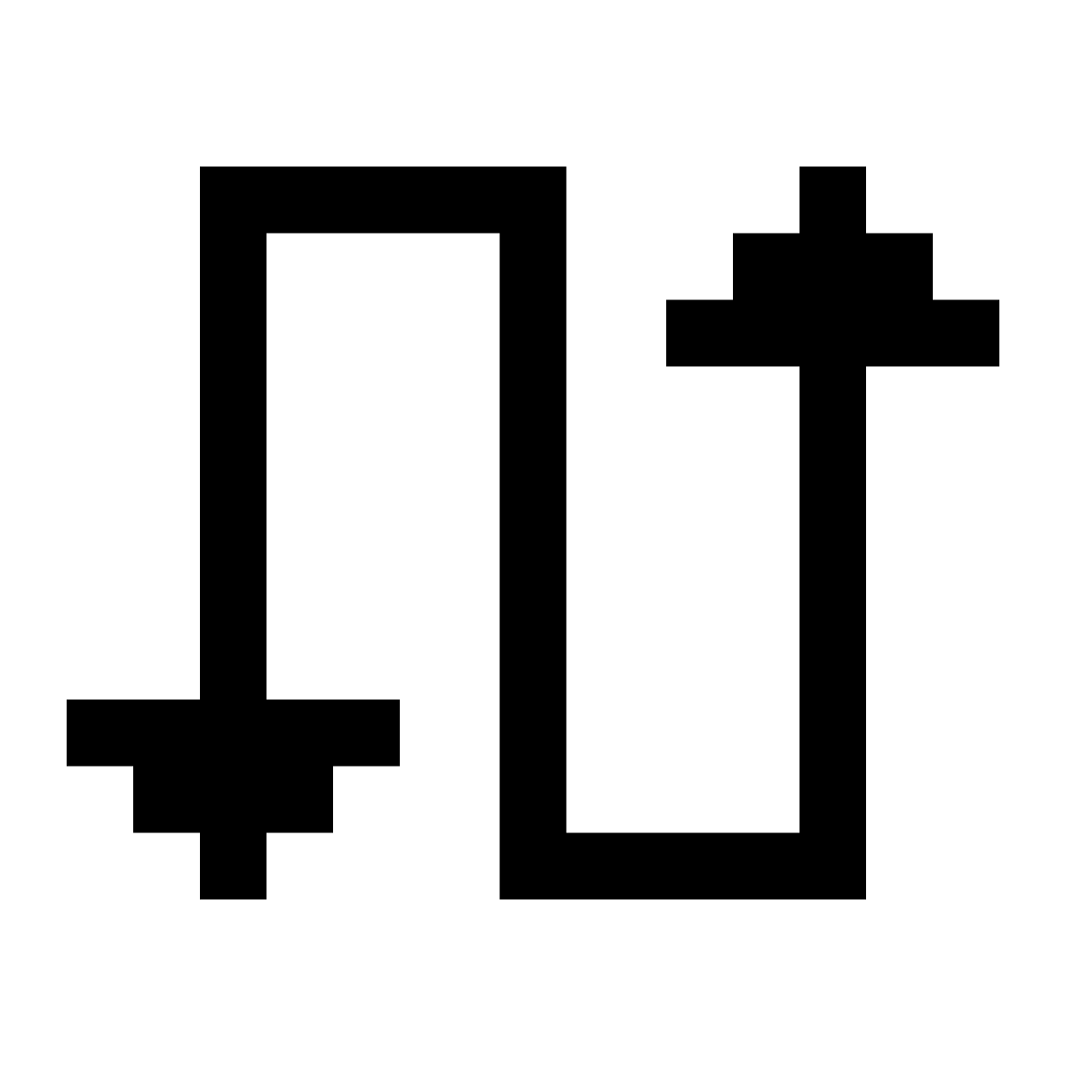 pixels style swap icon