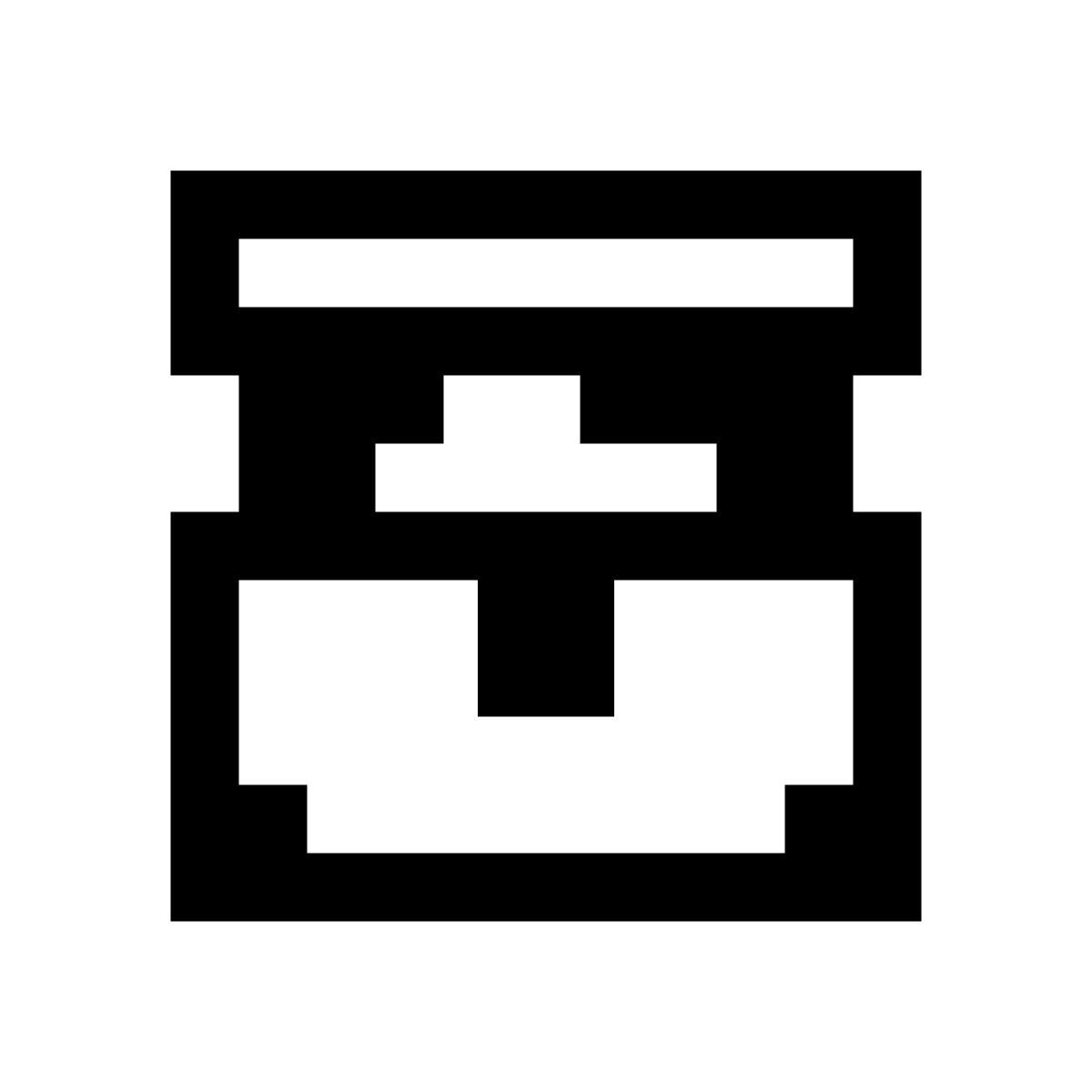 pixels style scrigno del tesoro icon