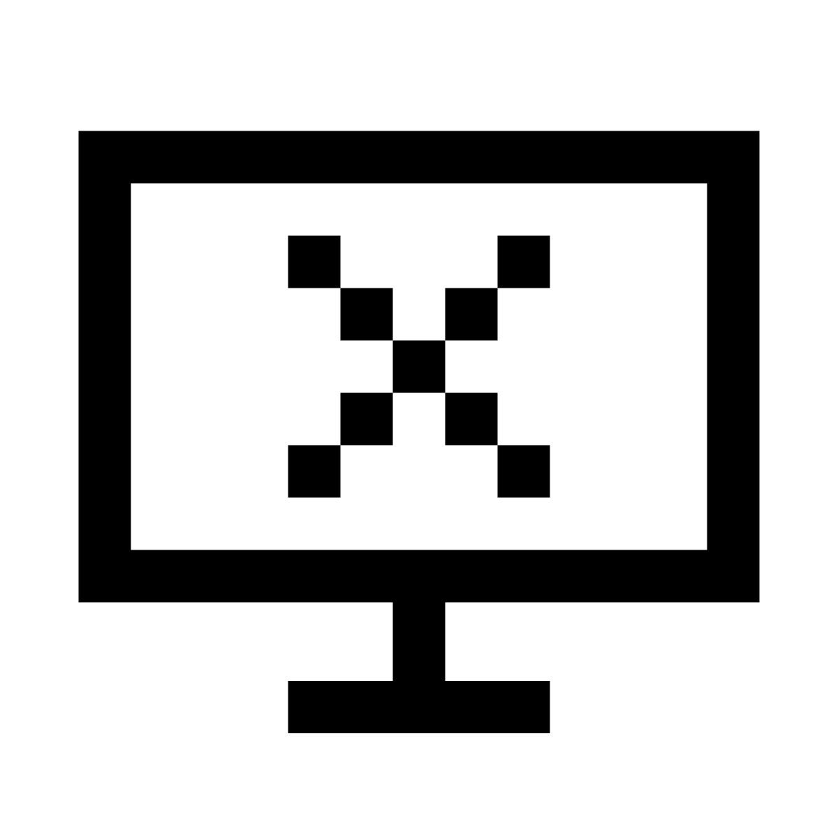 pixels style tv éteinte icon