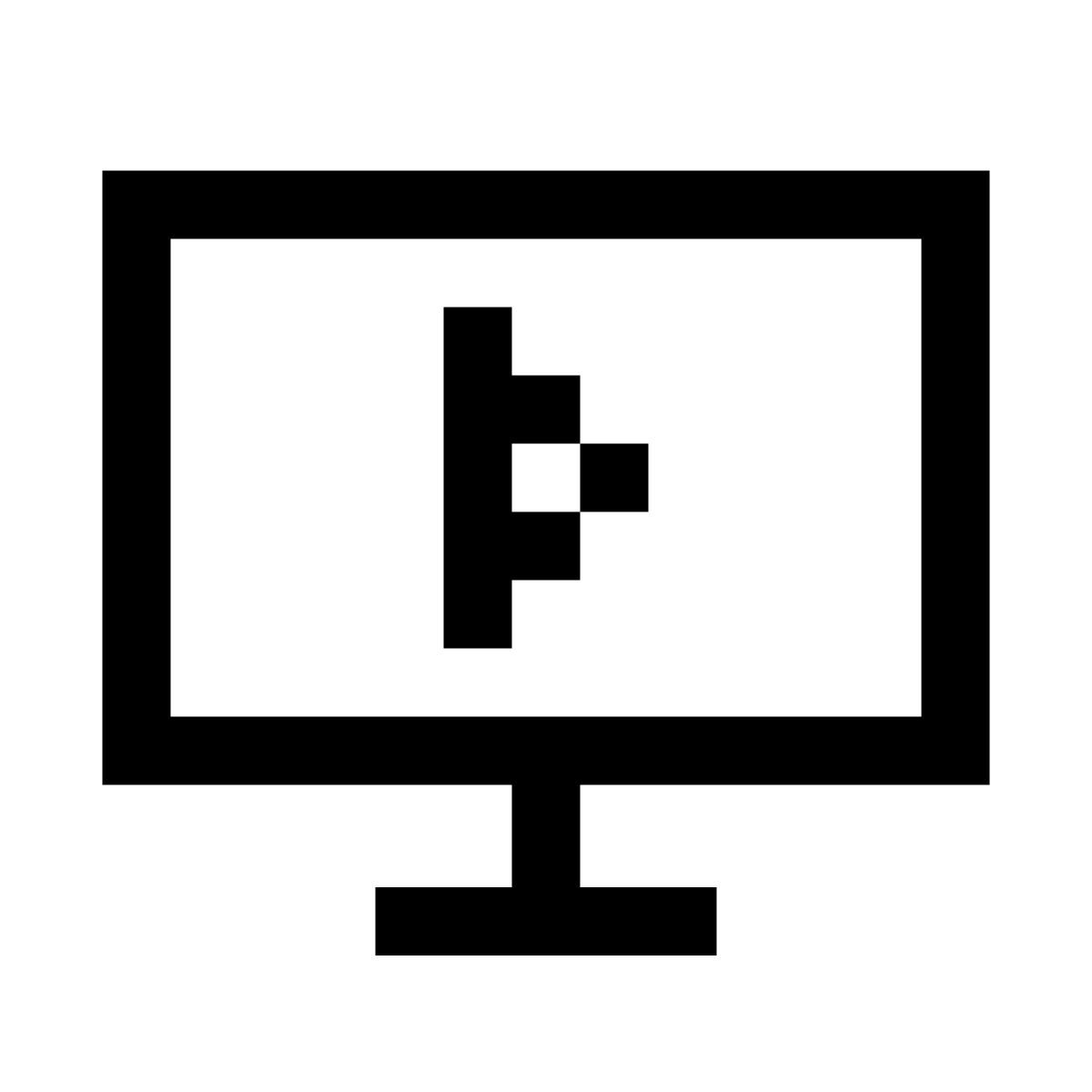 pixels style 티비 쇼 icon