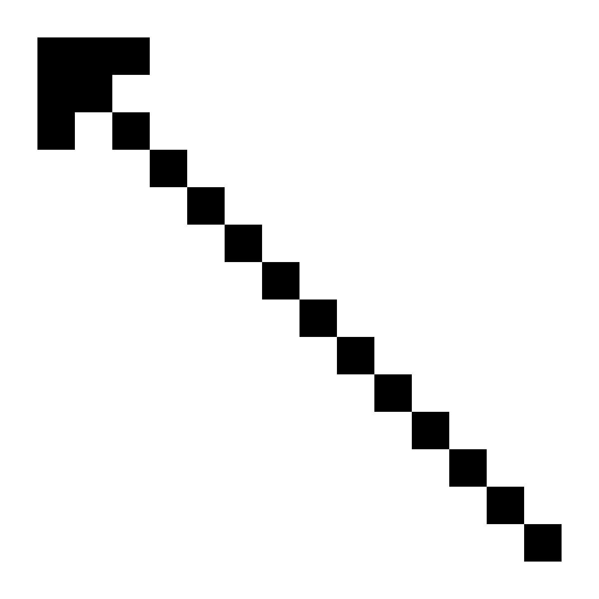 pixels style up left icon