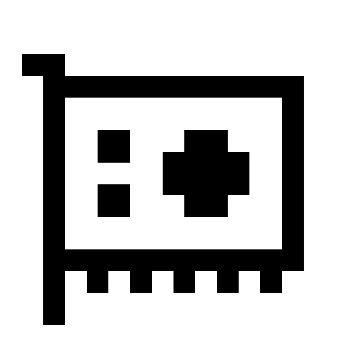 pixels style video card icon