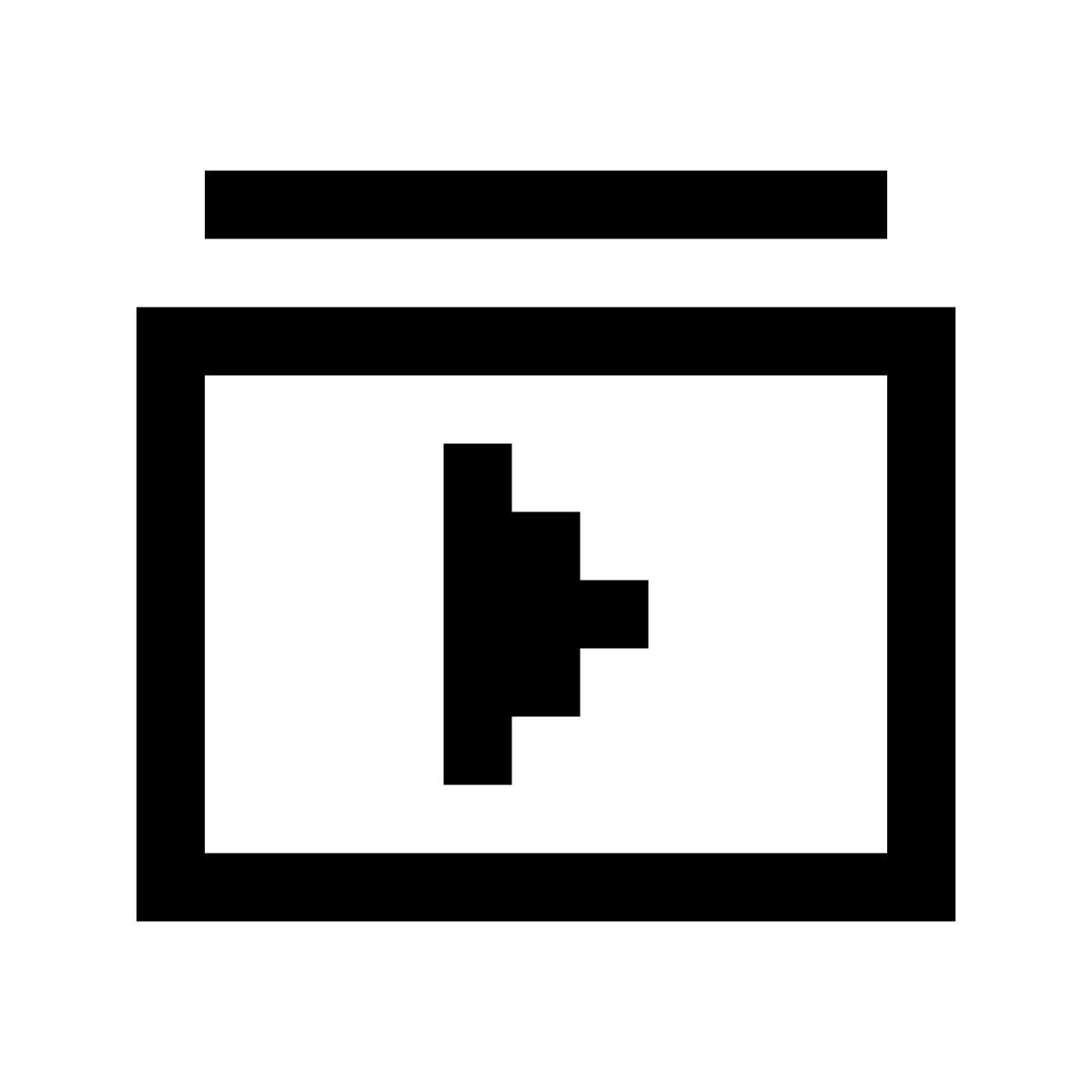 pixels style liste de lecture vidéo icon