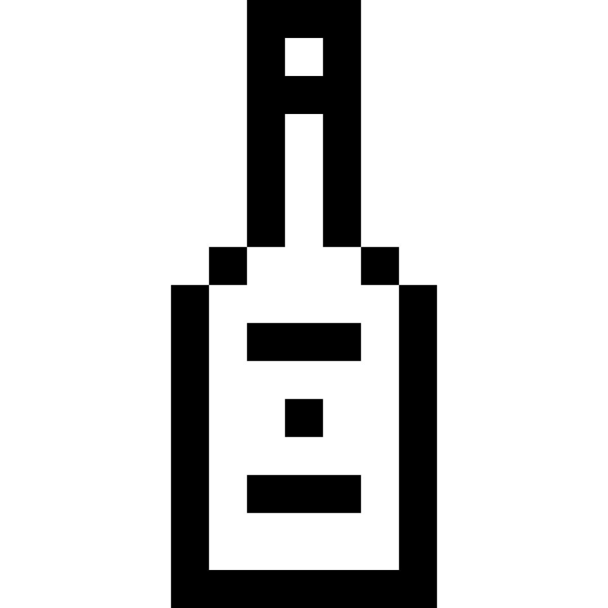 pixels style vodka icon
