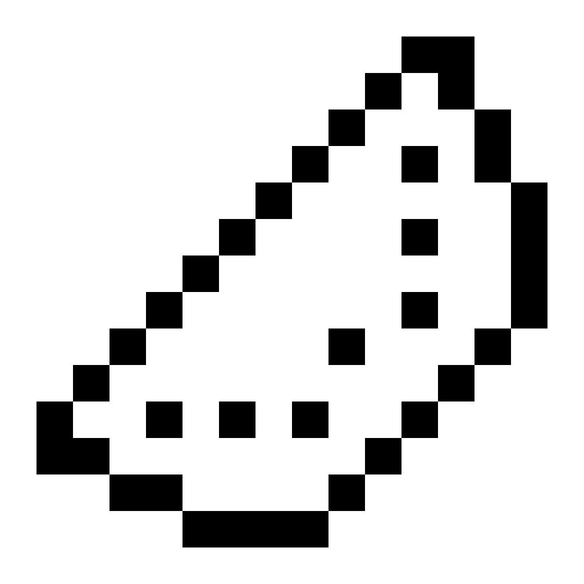 pixels style watermelon icon