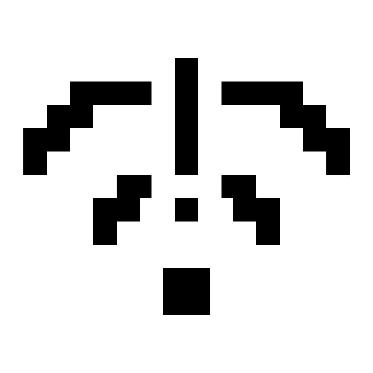 pixels style ohne internet icon