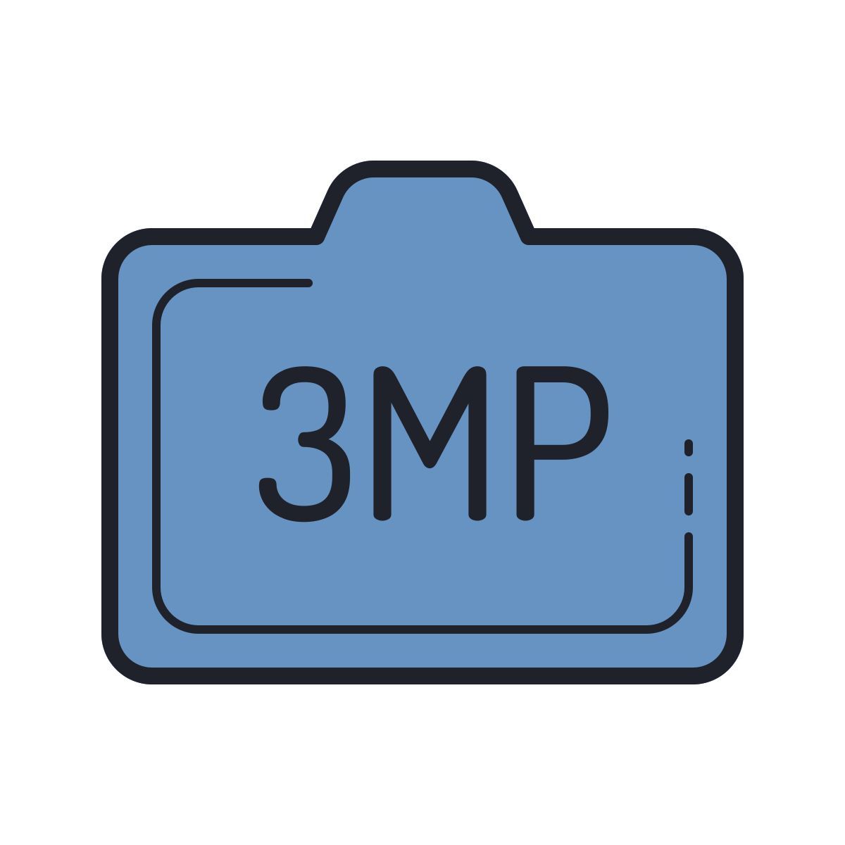 color hand drawn style 3mp icon