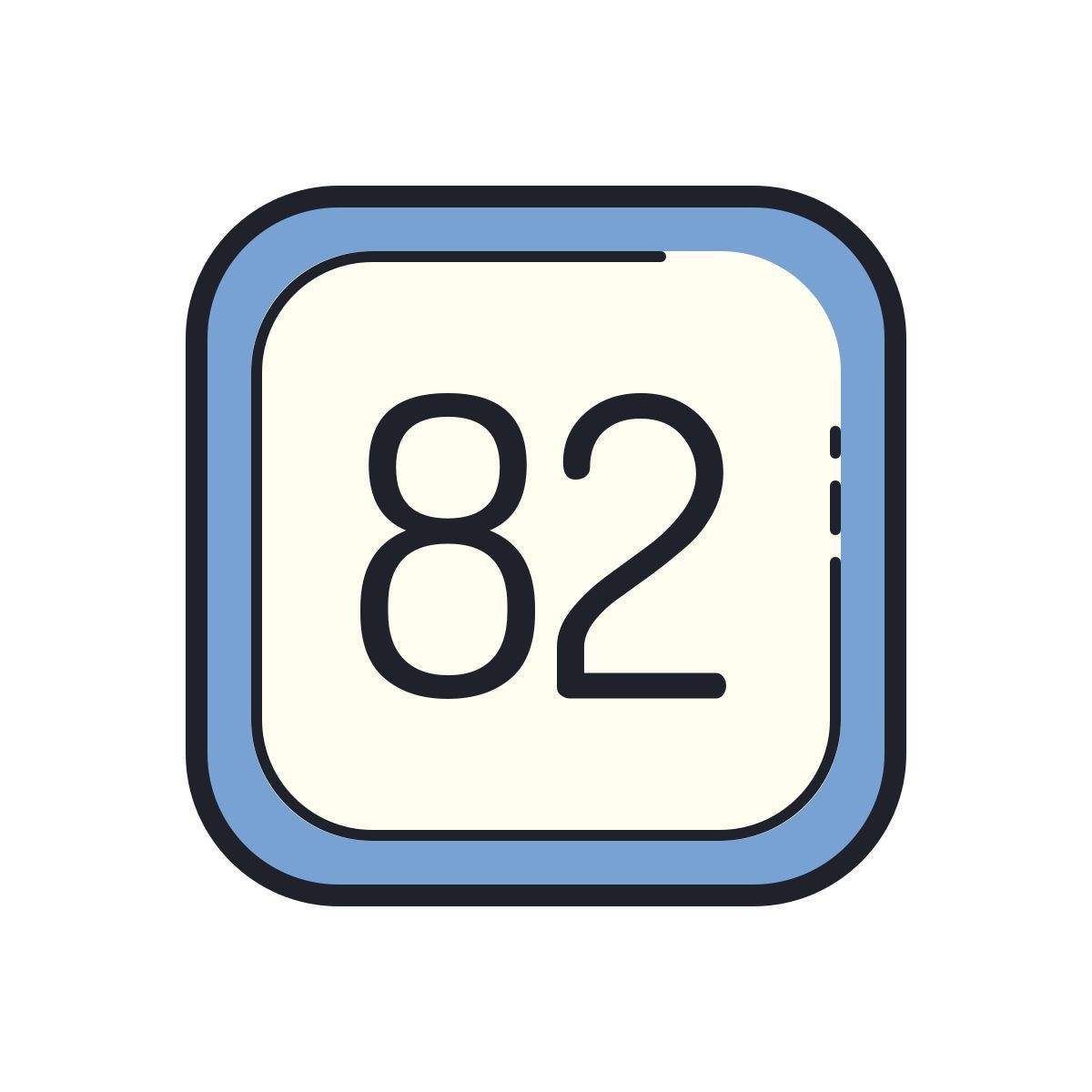 color hand drawn style 82 icon