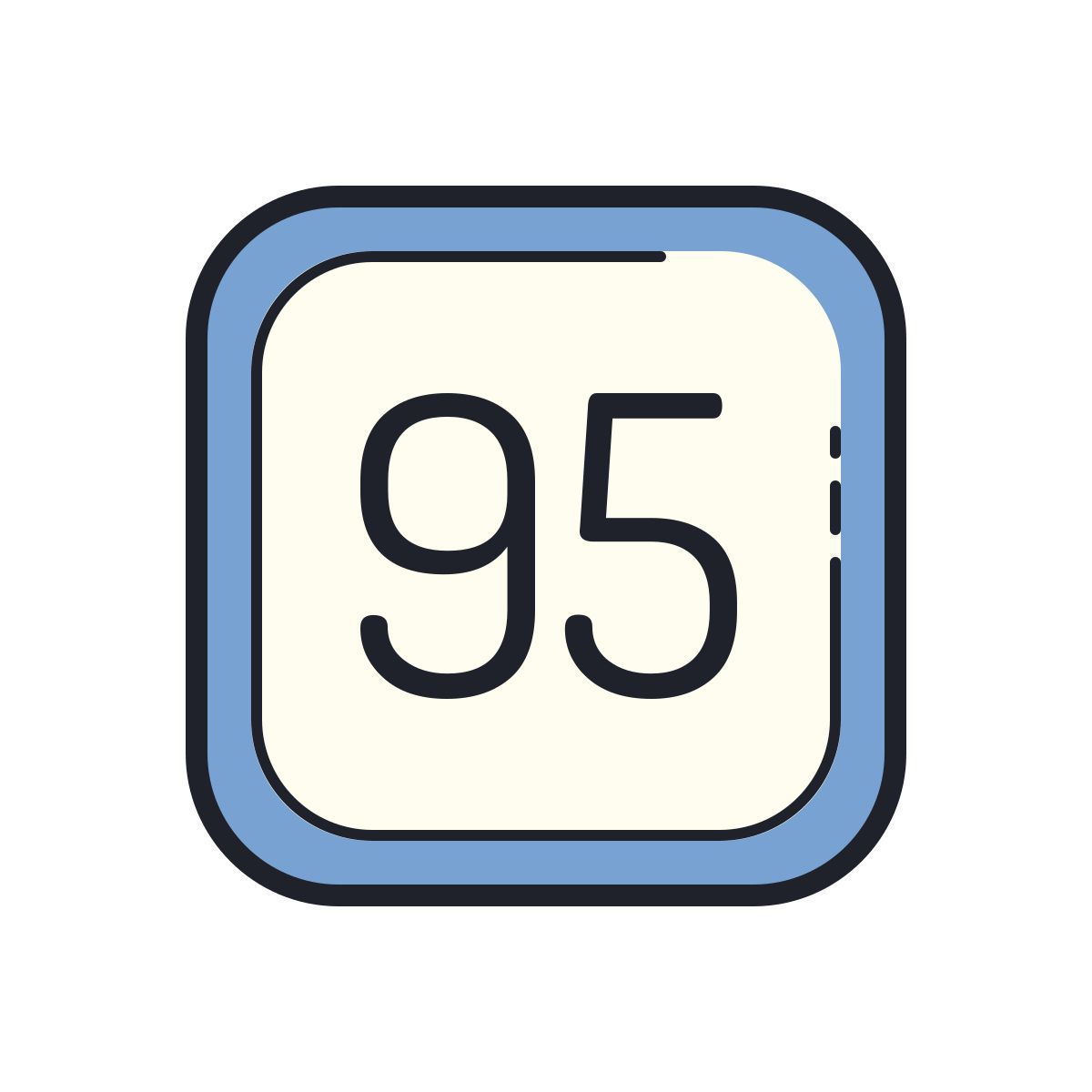 color hand drawn style 95 icon