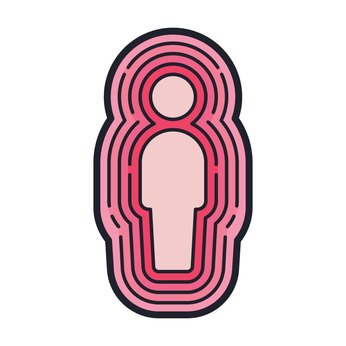 color hand drawn style aura icon