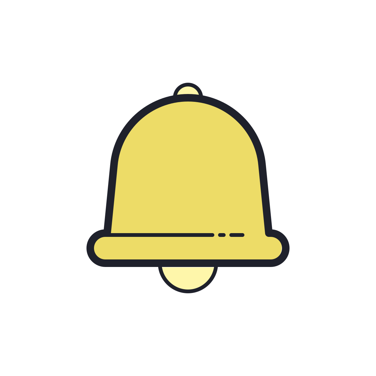 color hand drawn style bell  v2 icon