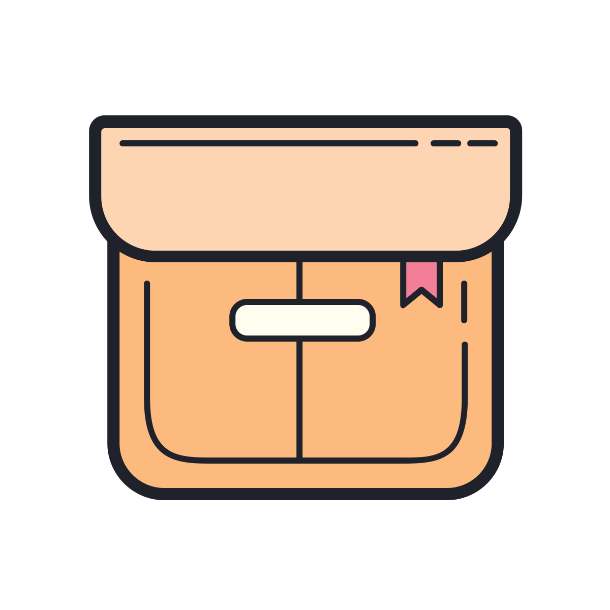 color hand drawn style box  v2 icon