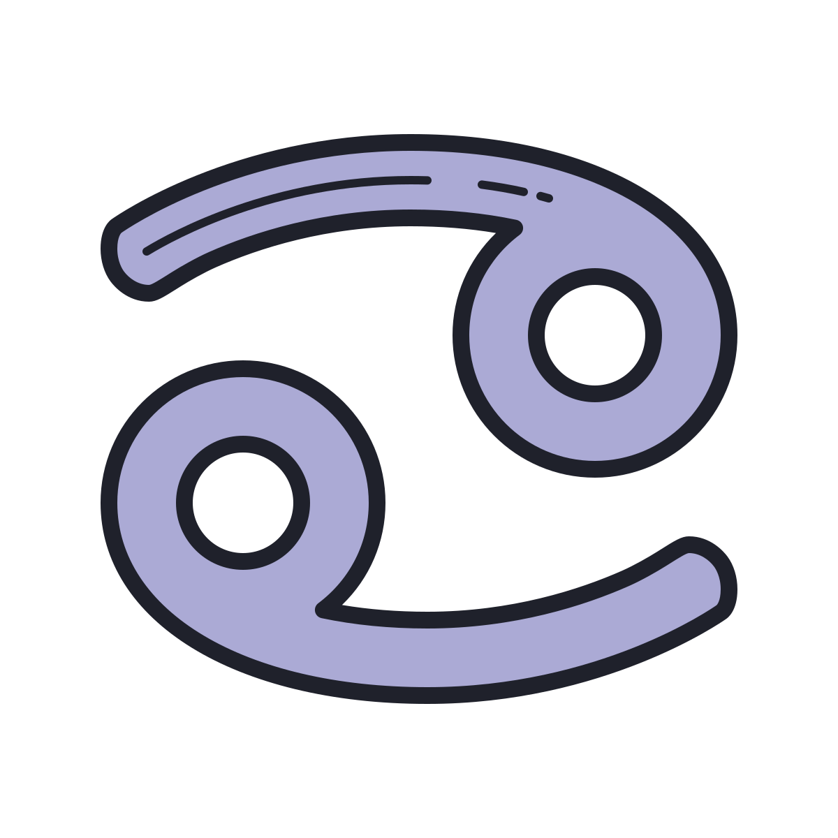 color hand drawn style cancer icon