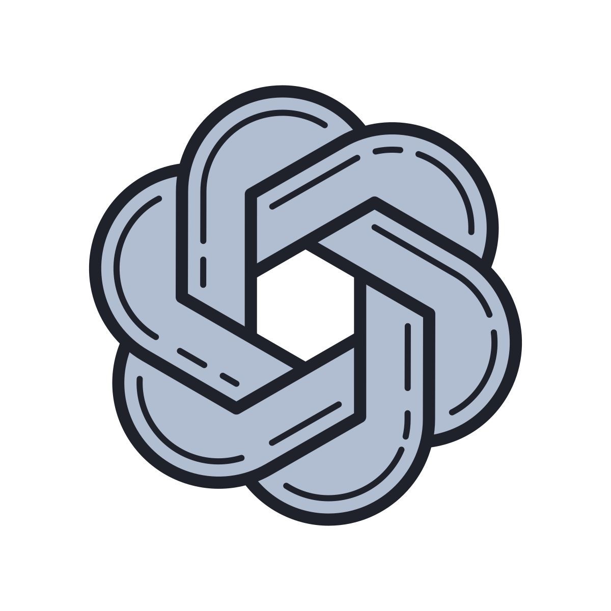 color hand drawn style chatgpt icon