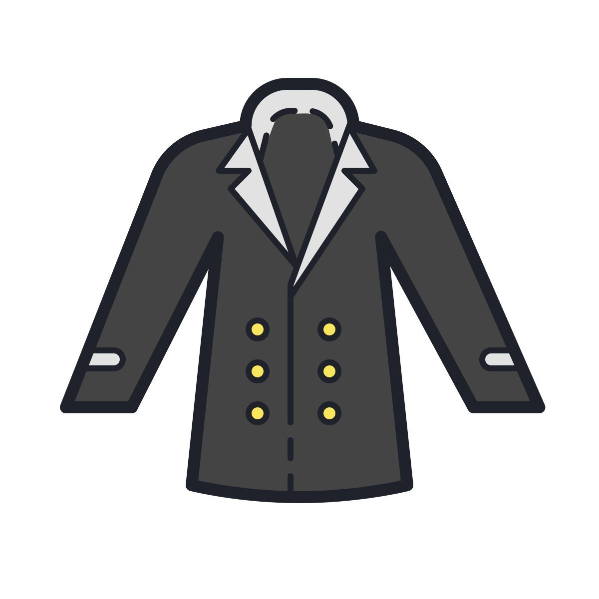 color hand drawn style mantel icon